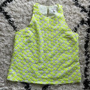 J. Crew embroidered tank top
